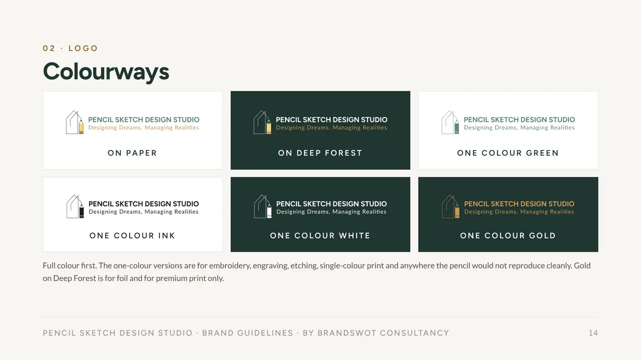Pencil Sketch Design Studio: Colourways