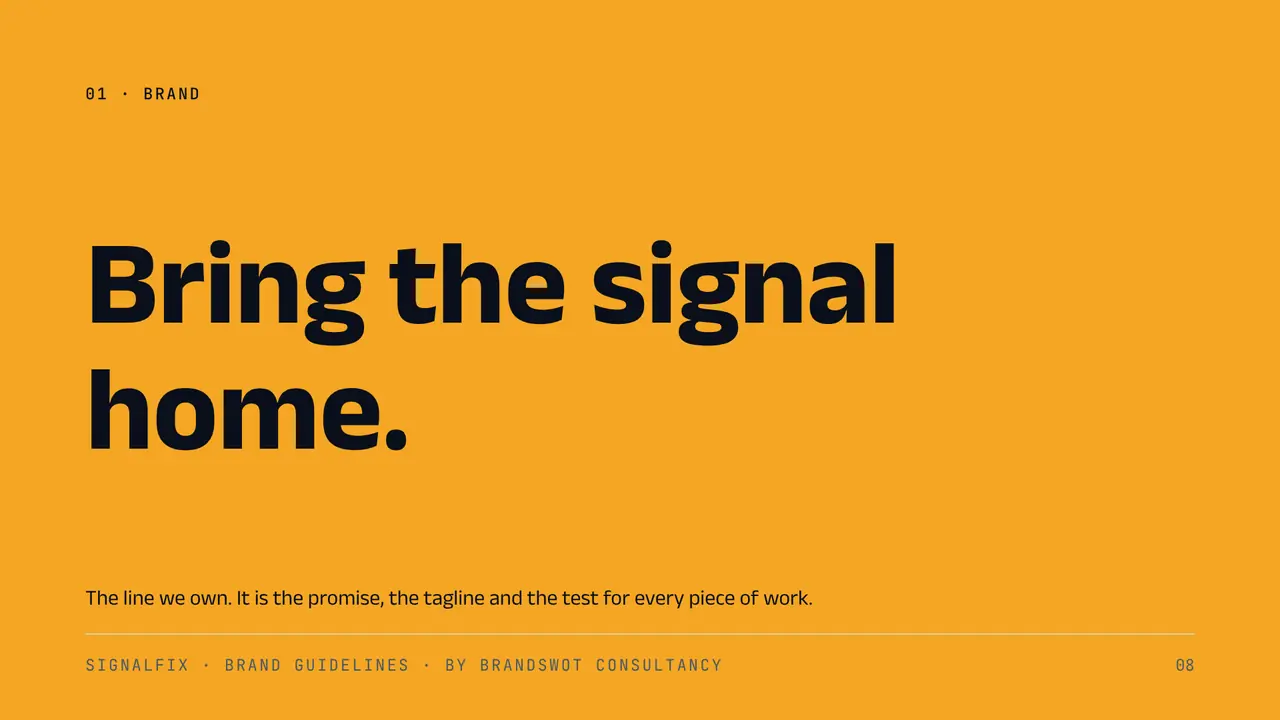 SignalFix: Bring the signal home.