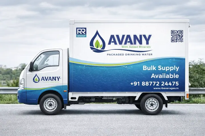 AVANY Packaged Drinking Water: Delivery van