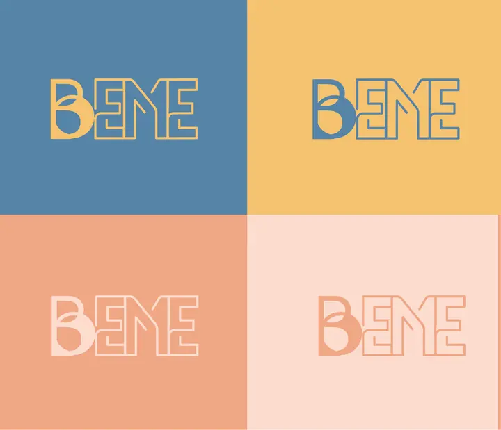 BEME: Logo in four colourways