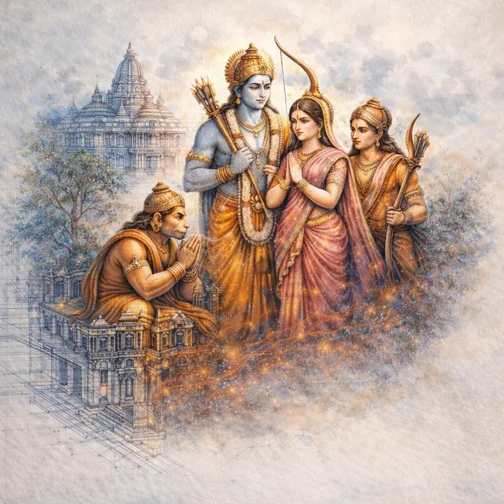 Pencil Sketch Design Studio: Sri Rama Navami