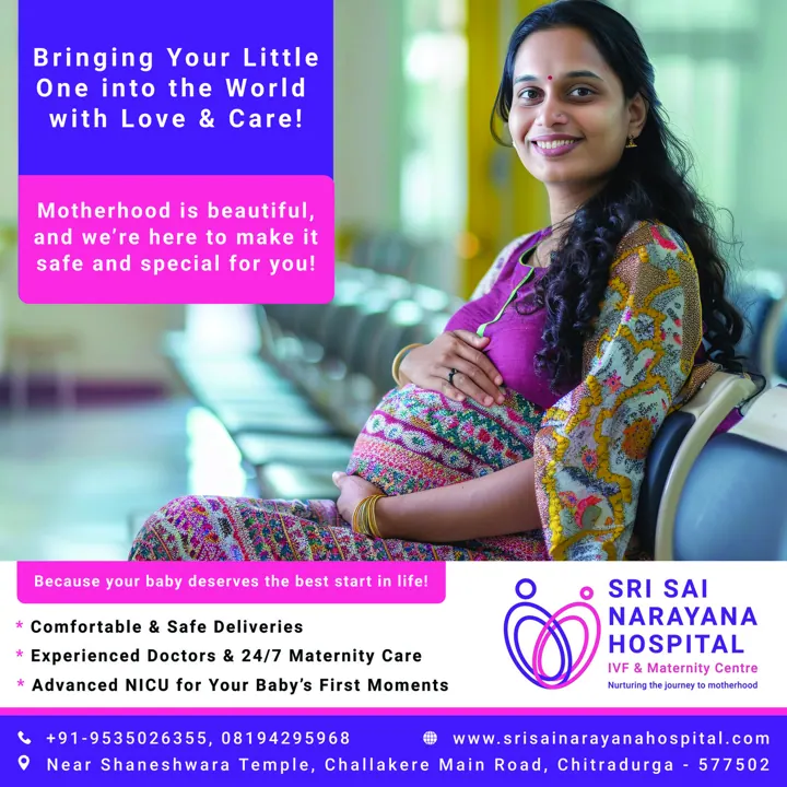 Sri Sai Narayana Hospital: 40×20 ft hoarding: bringing your little one into the world